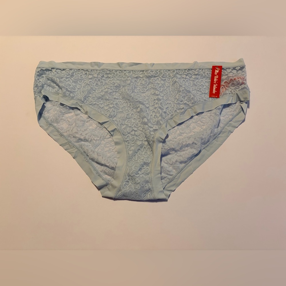 NWT Miss Vickie’s Intimates Powder Blue Lace Panties Size 4X – Bundle 5/$25